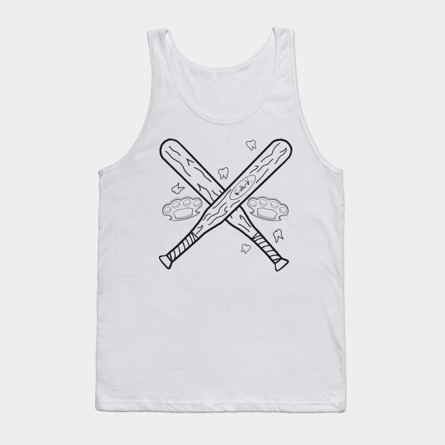 Love Thy Neighbor f/ Bats And Brass Knuckles Tank Top by GALLO-X